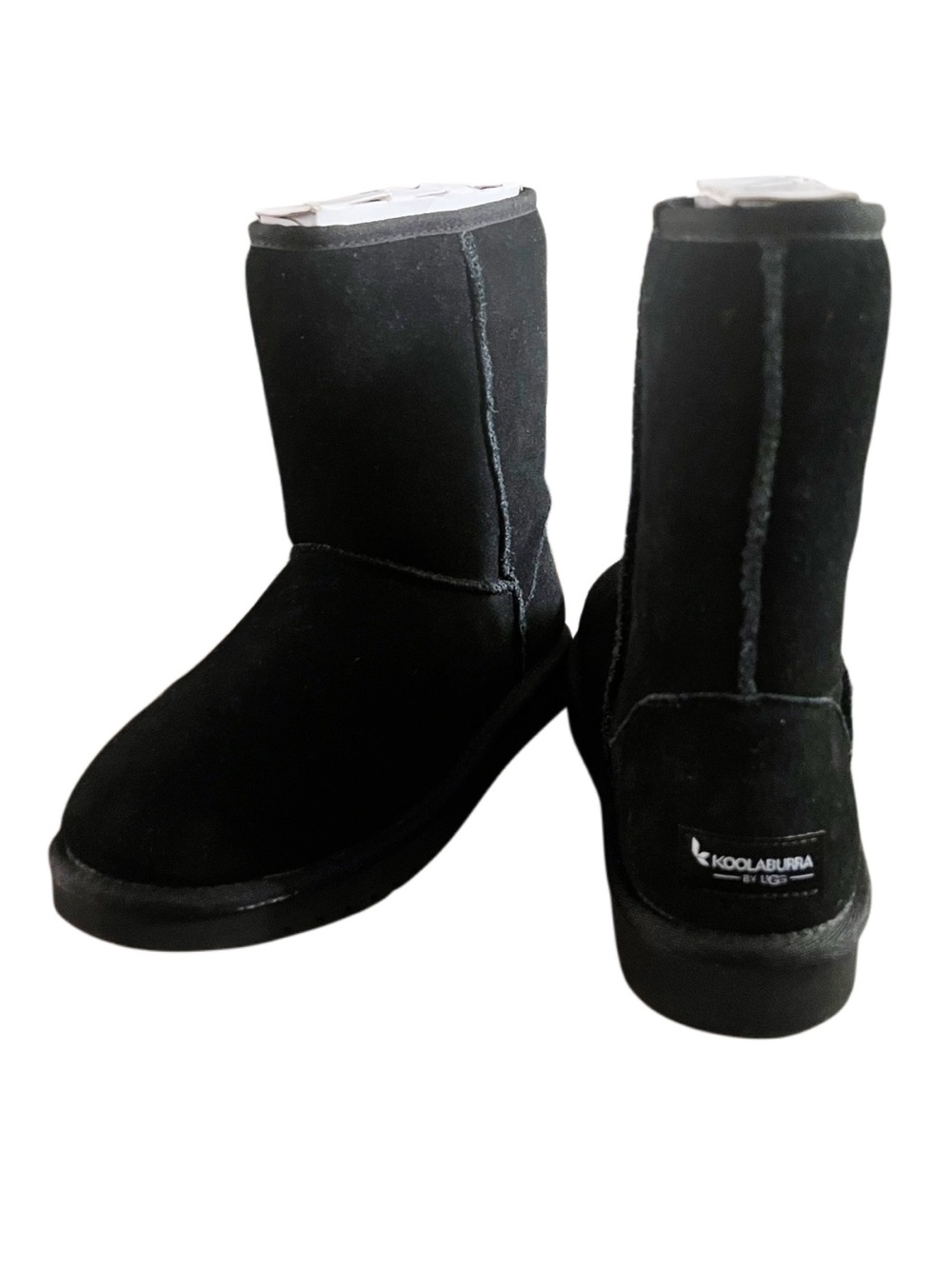 Kookaburra by Uggs Short Black Suede Pull on Boots Sz 8